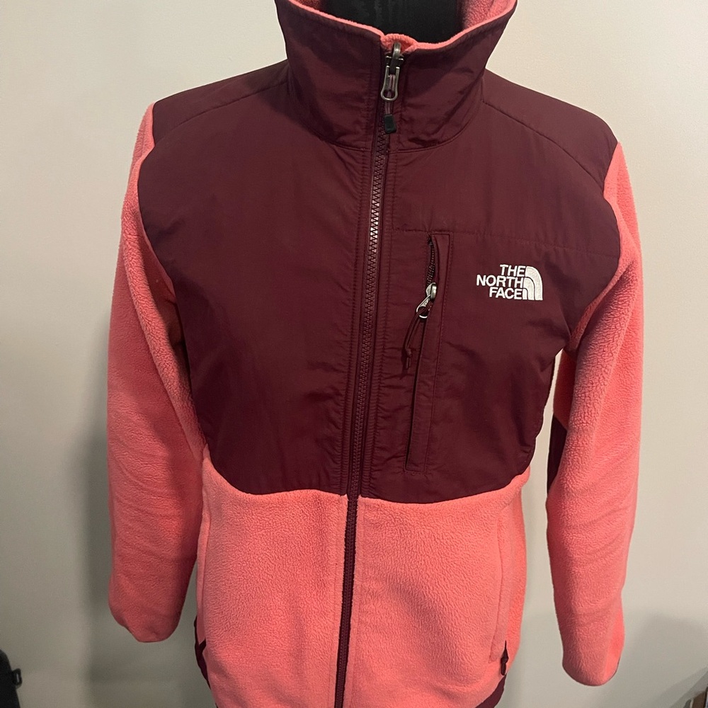 The North Face Women's Two-Tone Ski Jacket in Pink and Burgundy